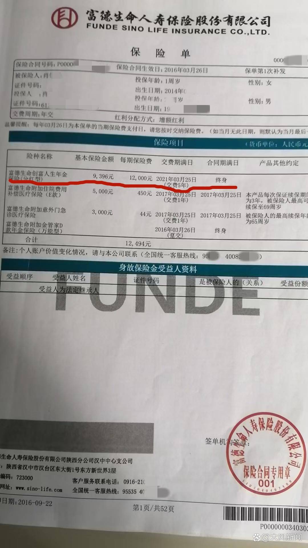 老人架不住保险员“执着”，花6万给孙女买“上大学返钱保险”，发现到孩子80岁才能返完本金